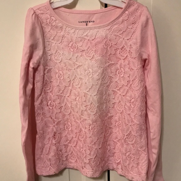 Lands' End Other - Lands end pink lace long sleeve tee. 4t